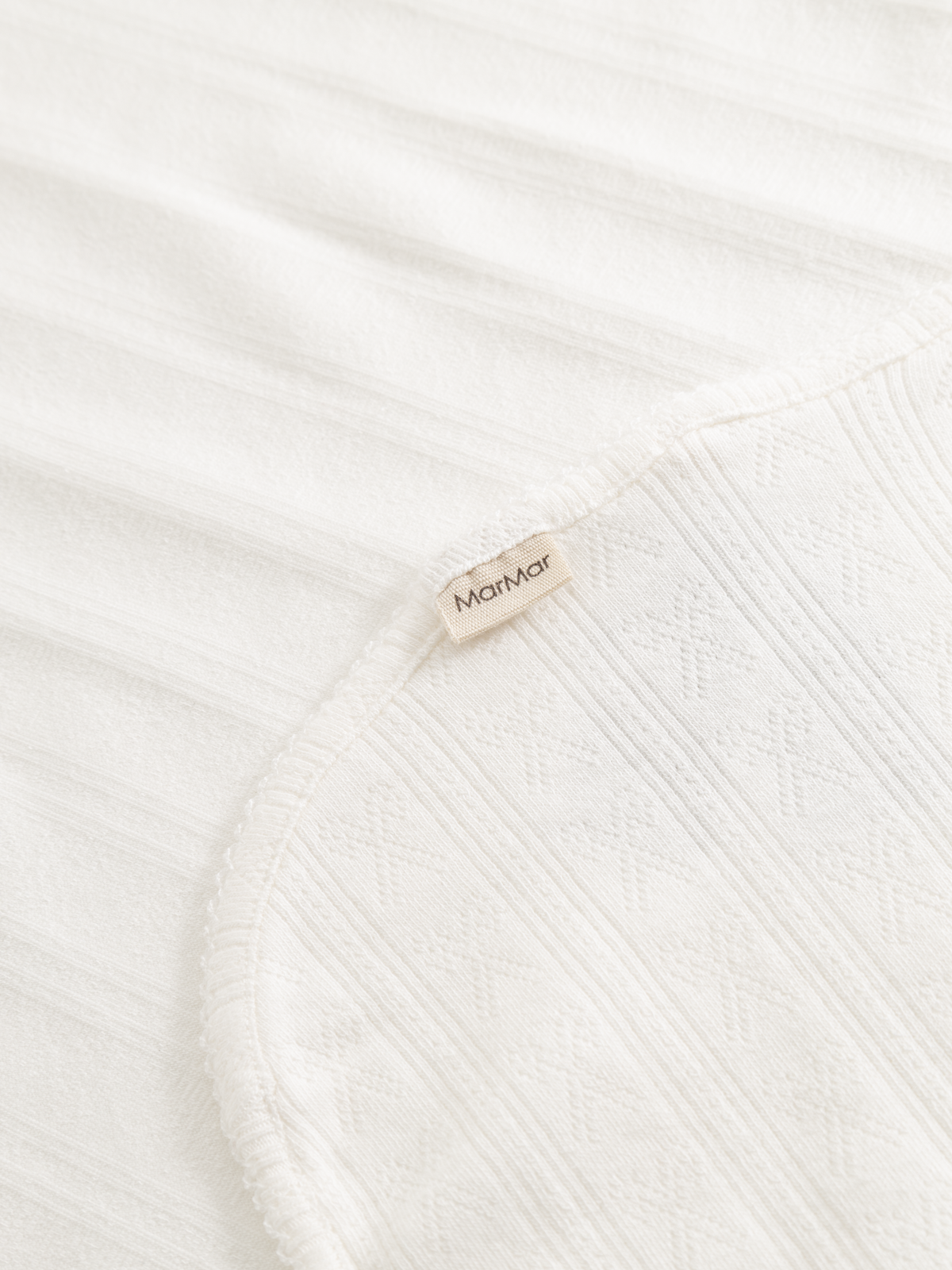 Alida Modal Pointelle Blanket - Gentle White
