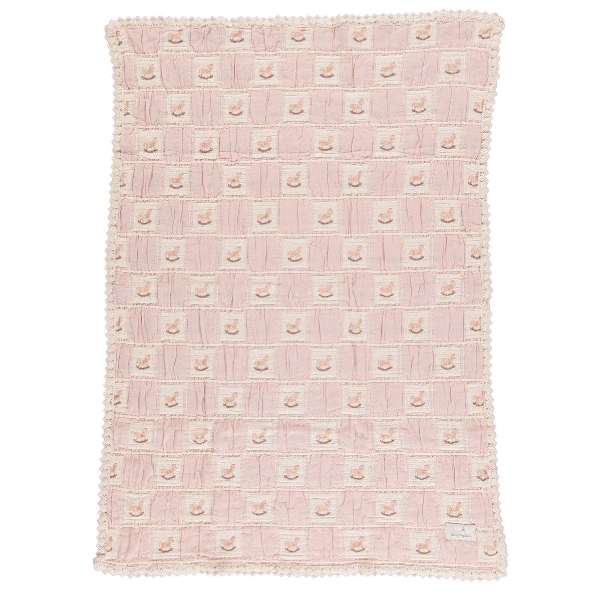 Rocking Horse Blanket - Mauve