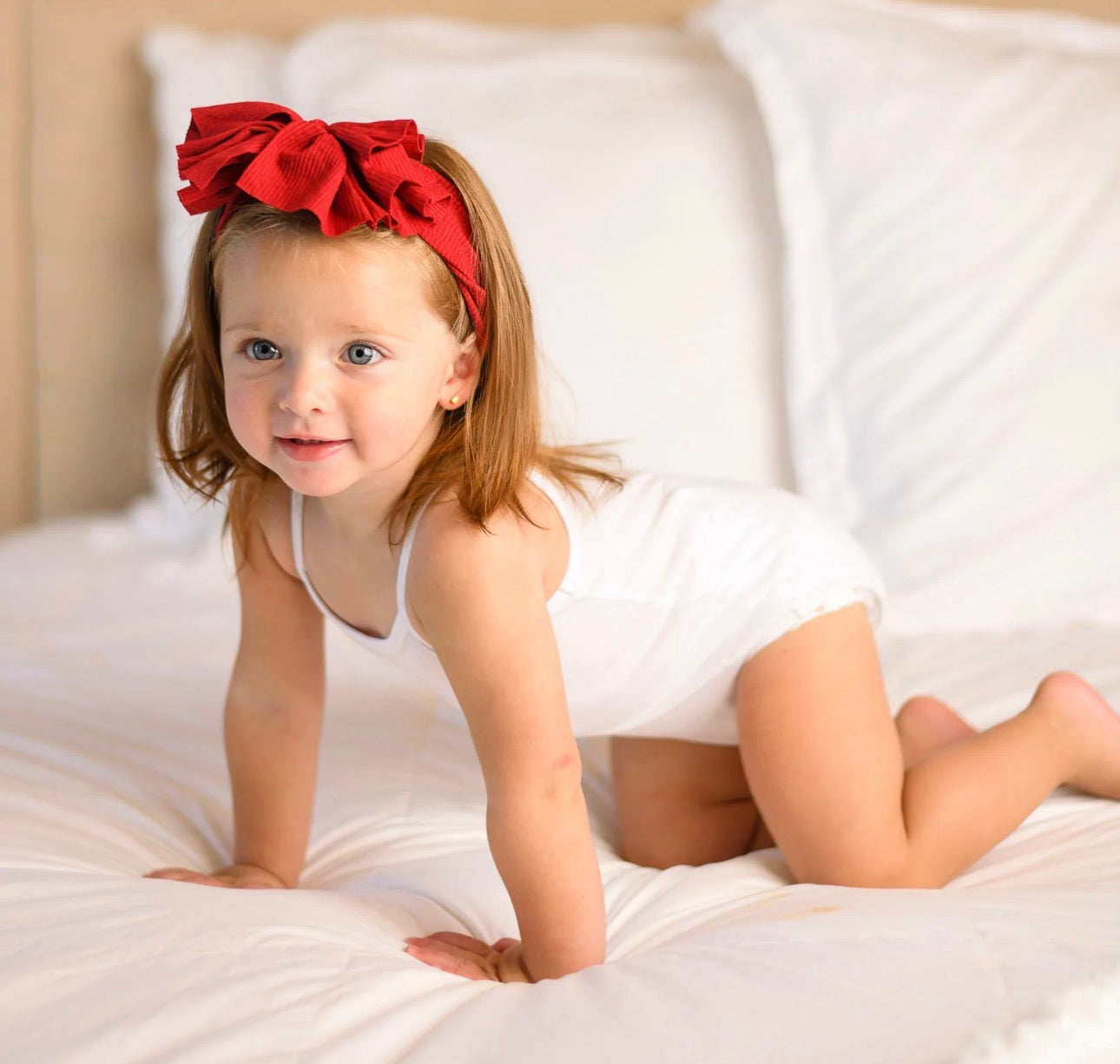 Butter Soft Ribbed Baby Bow Headband