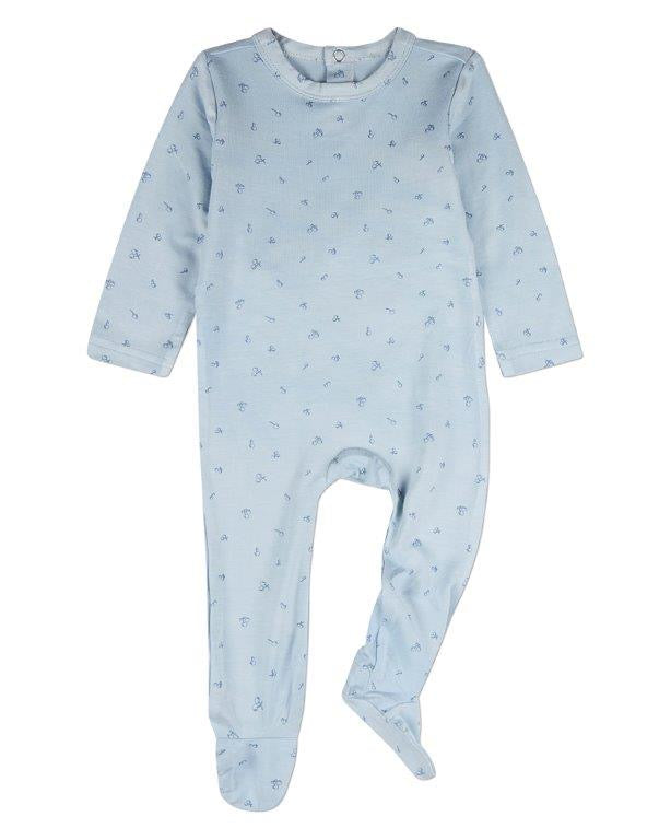Delightful Cherries Footie - Blue