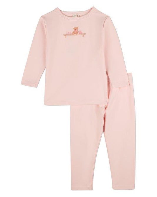 Bear On A Shelf 2 Pc - Pink