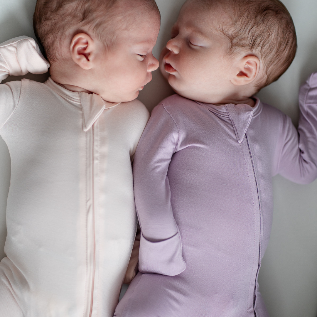 Bamboo Footed Sleepers: Iced Lavender