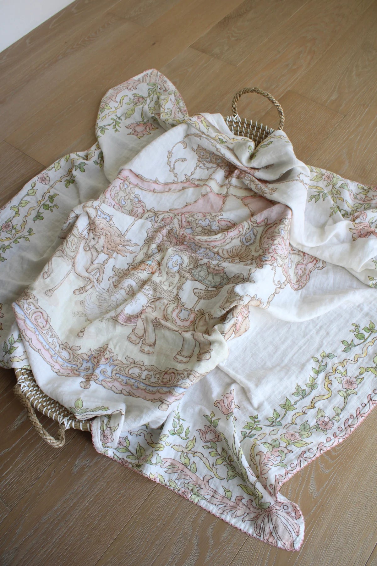 Enchanted Carousel Muslin Swaddle