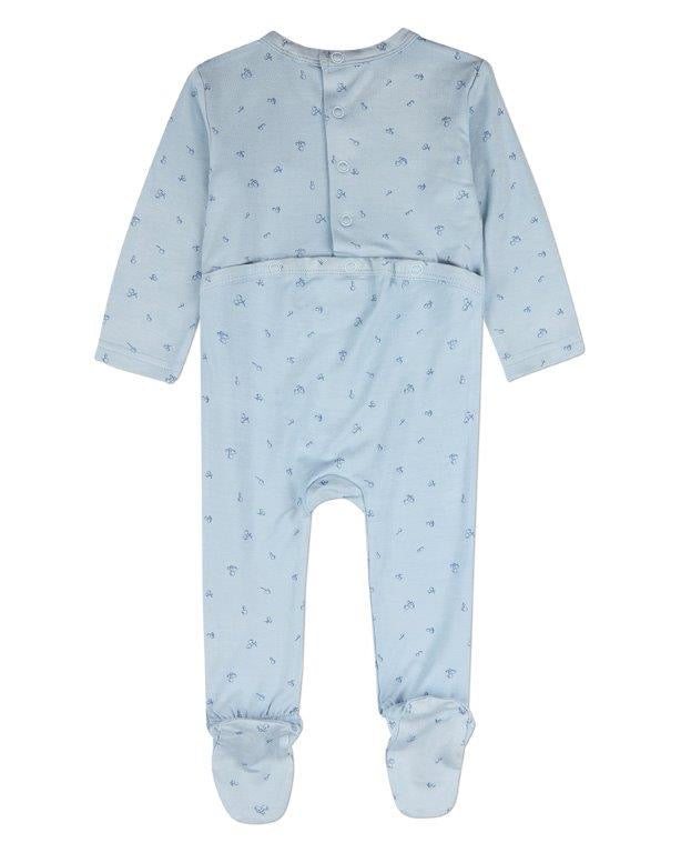 Delightful Cherries Footie - Blue