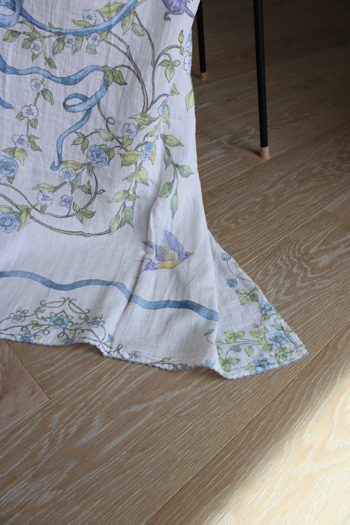 Bluebird Meadow Muslin Swaddle
