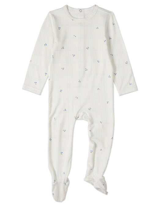 Berry Sweet Plaid Footie