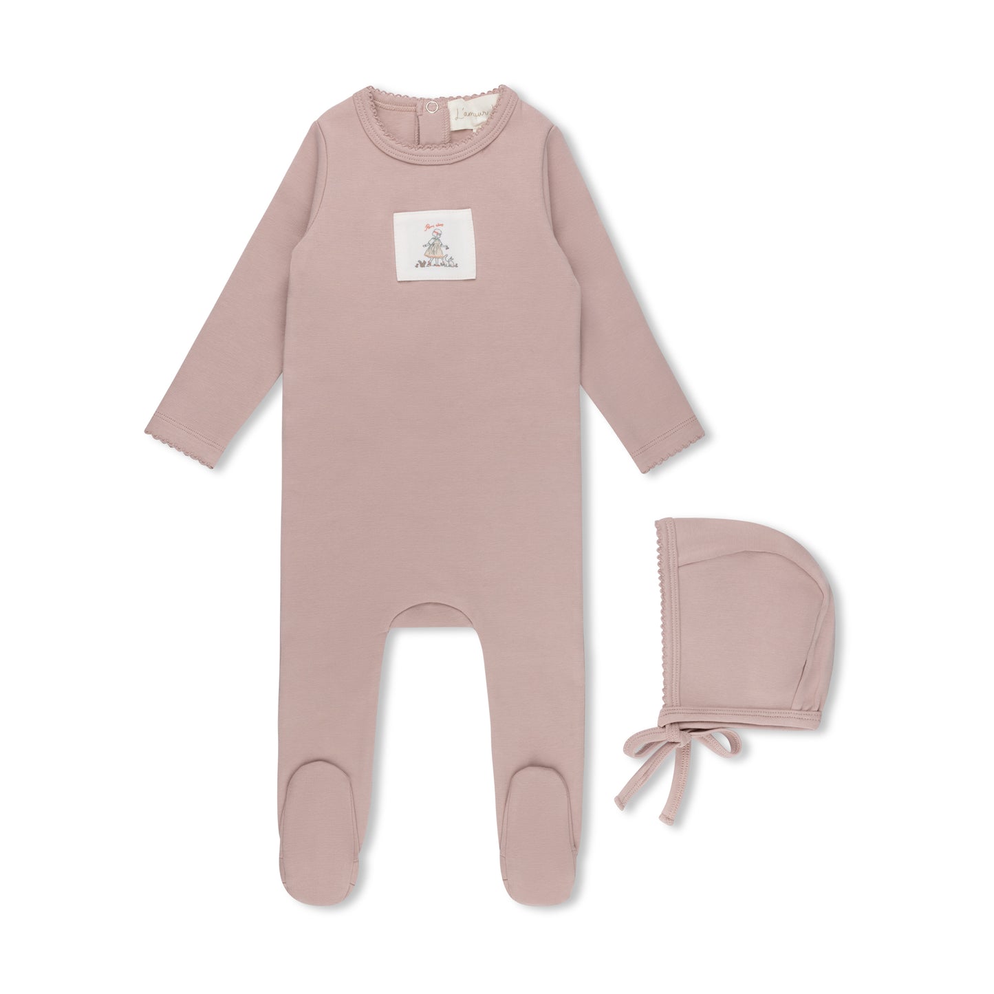 Sweet Patch Footie - Rose