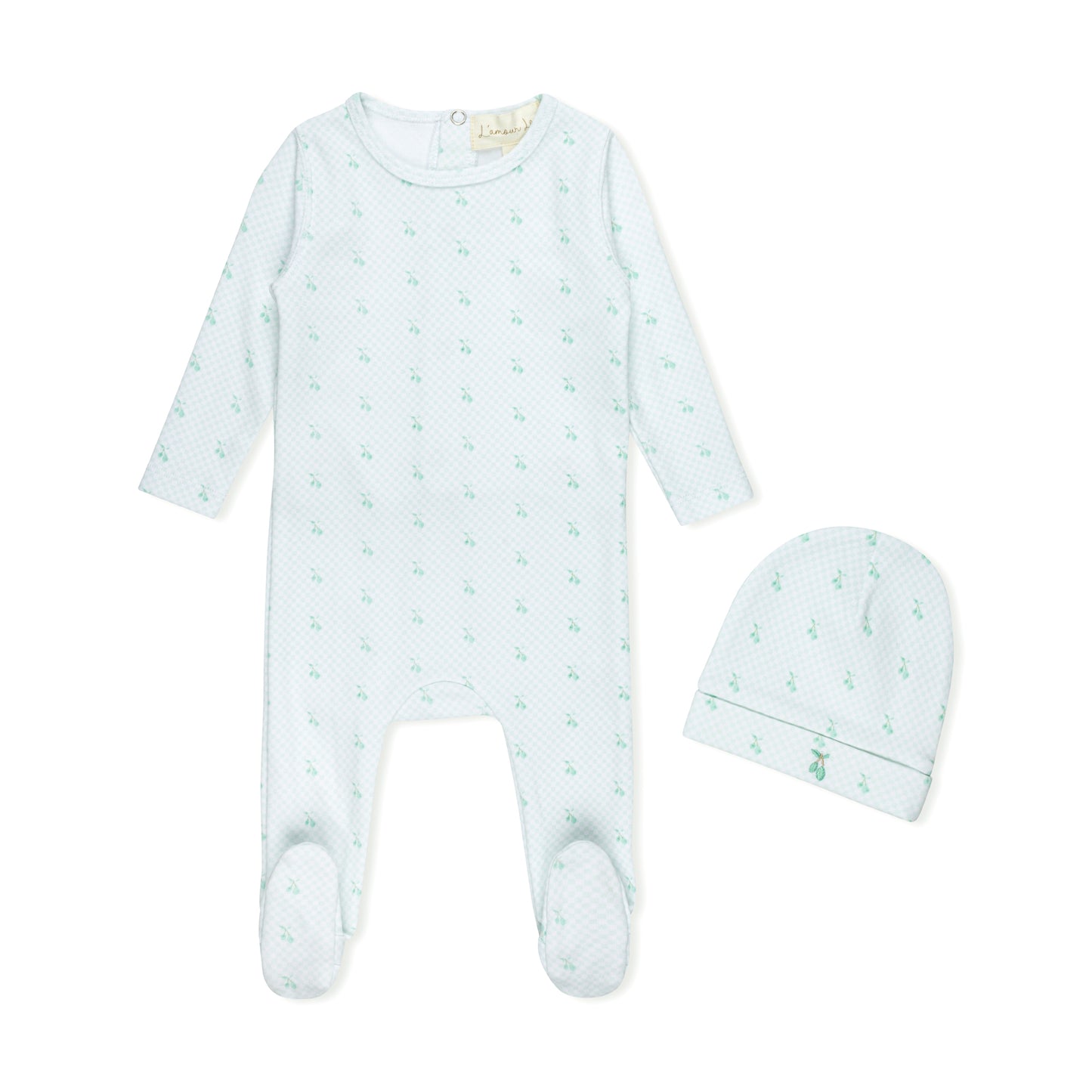 Boys Checkerboard Cherry Footie