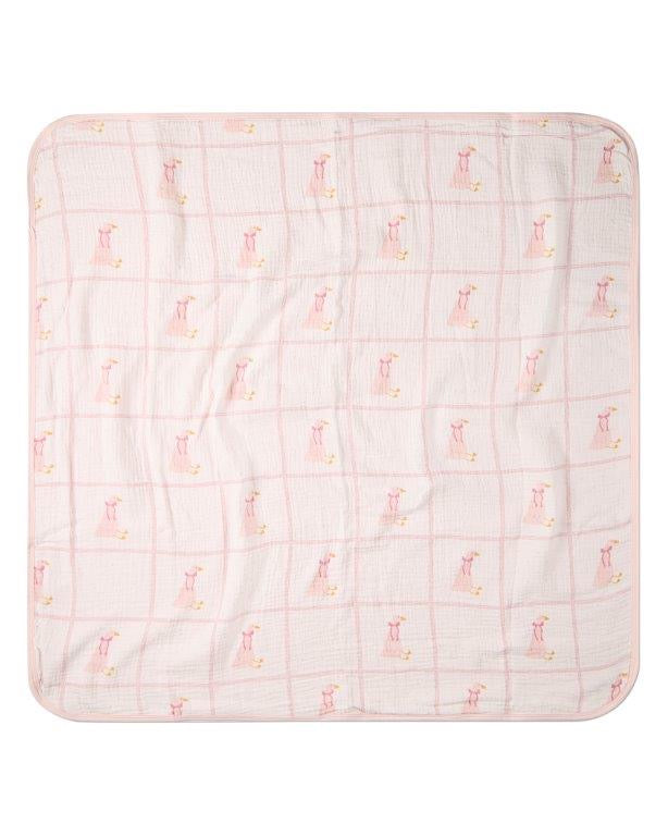 Girl's Sitting Goose Blanket