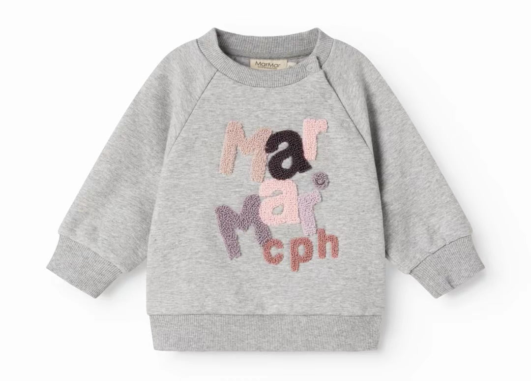 Marmar Theos Sweatshirt-Cloud Grey Logo