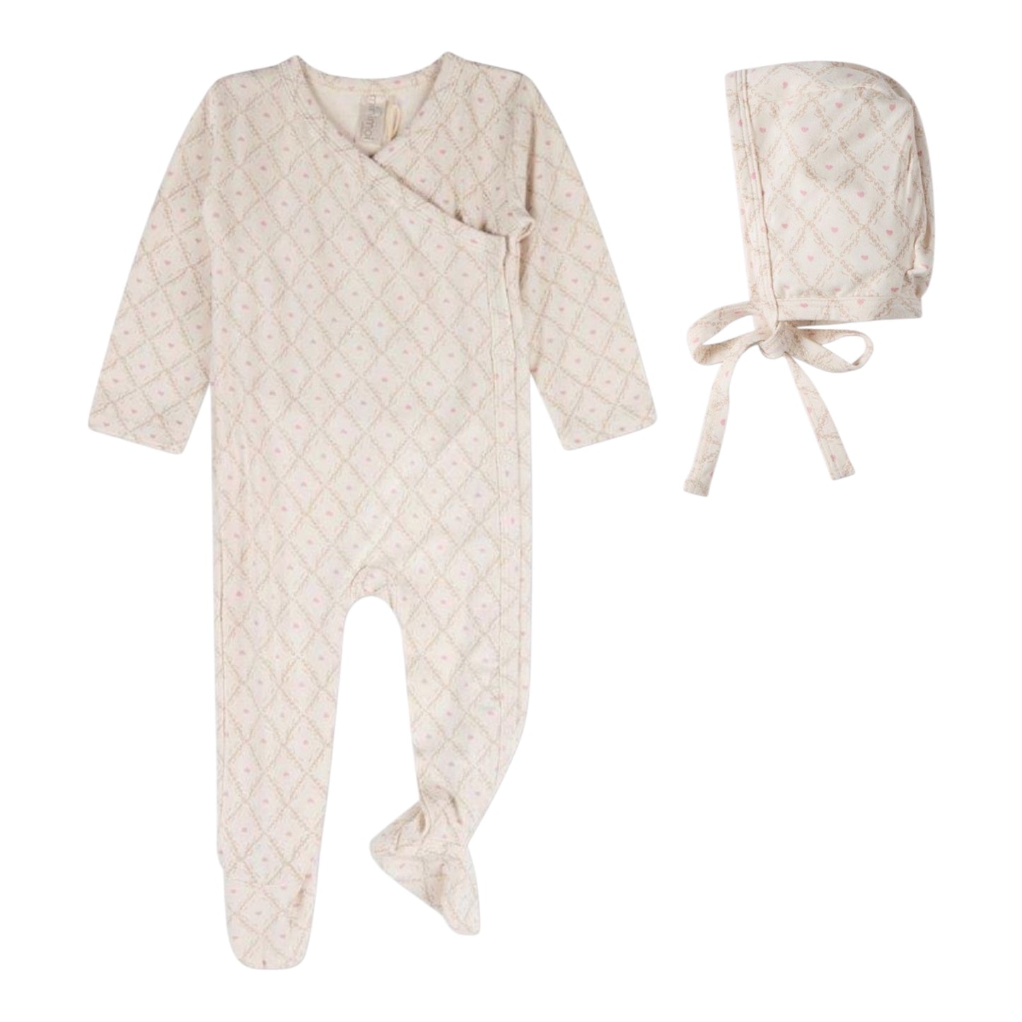 Harlequin Heart All Over Print Footie