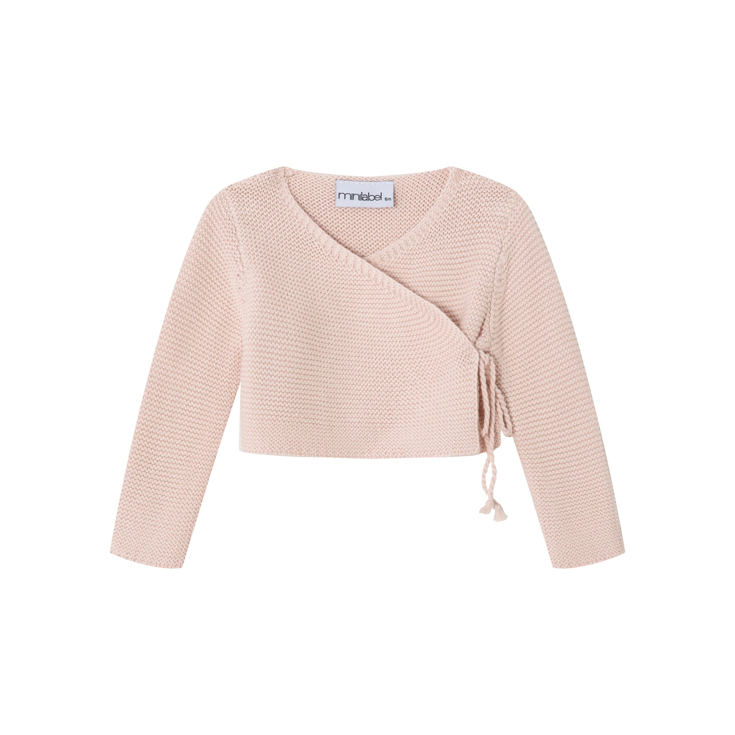 Pink Knit Wrap Cardigan