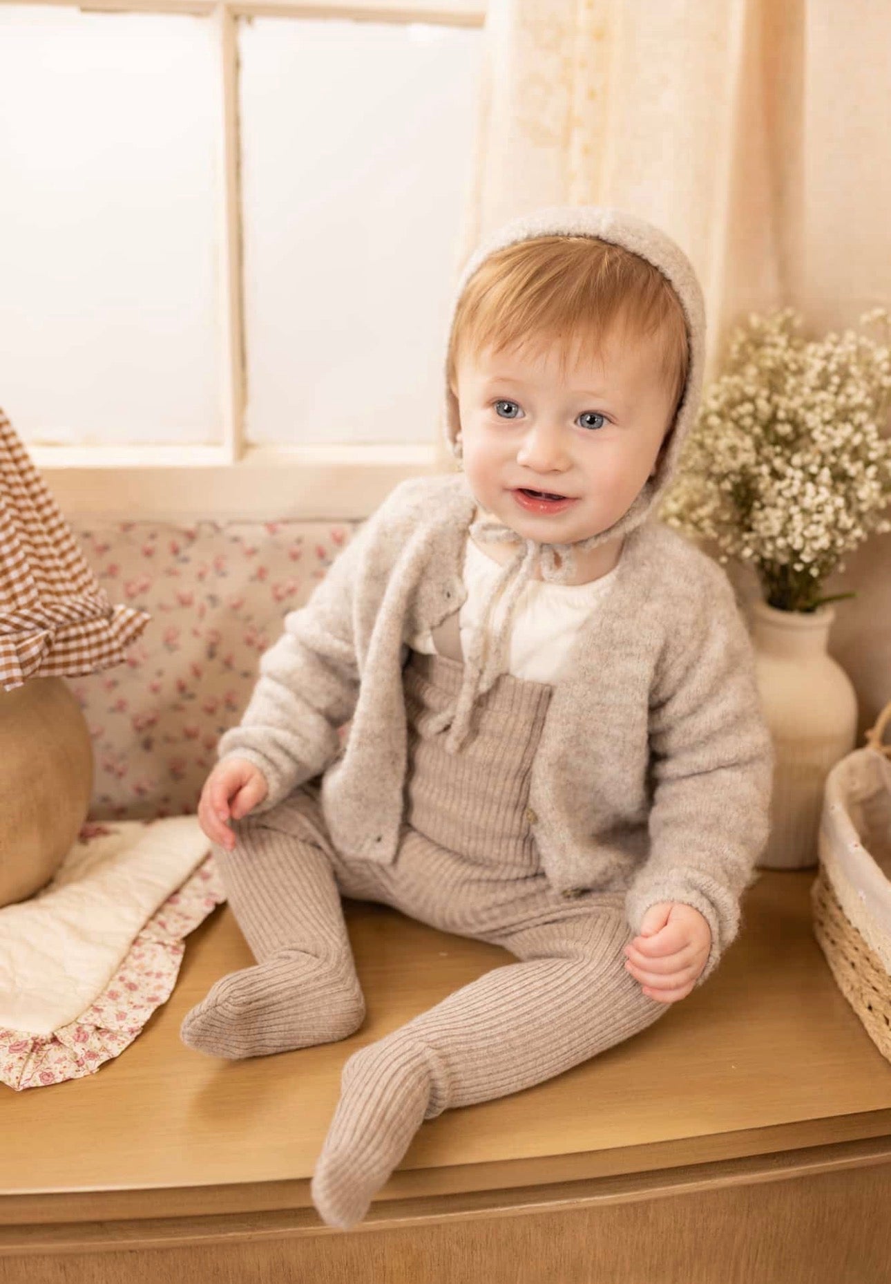 Textured Wool Ensemble - Oat