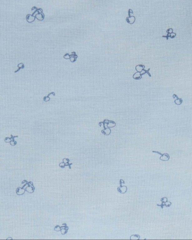 Delightful Cherries Footie - Blue