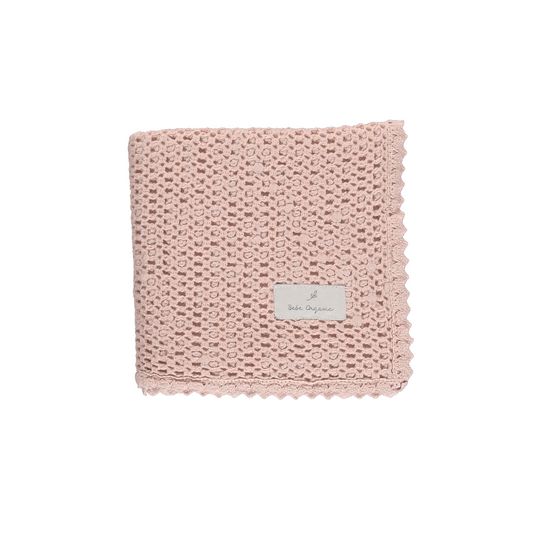 Bebe Waffle Blanket - Dusty Rose