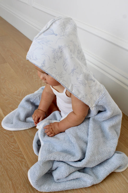 Sky Toile Hooded Bath Towel