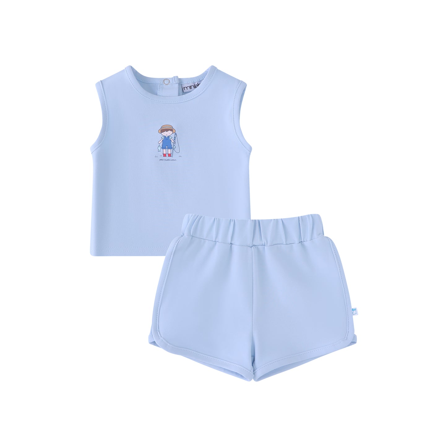 Light Blue Fisherman Two Piece Set