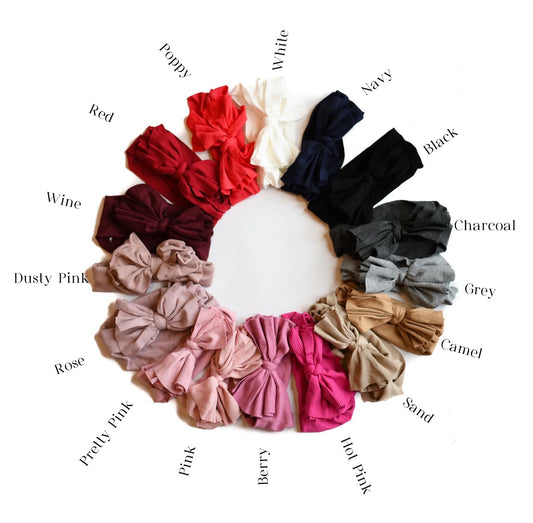 Butter Soft Ribbed Baby Bow Headband