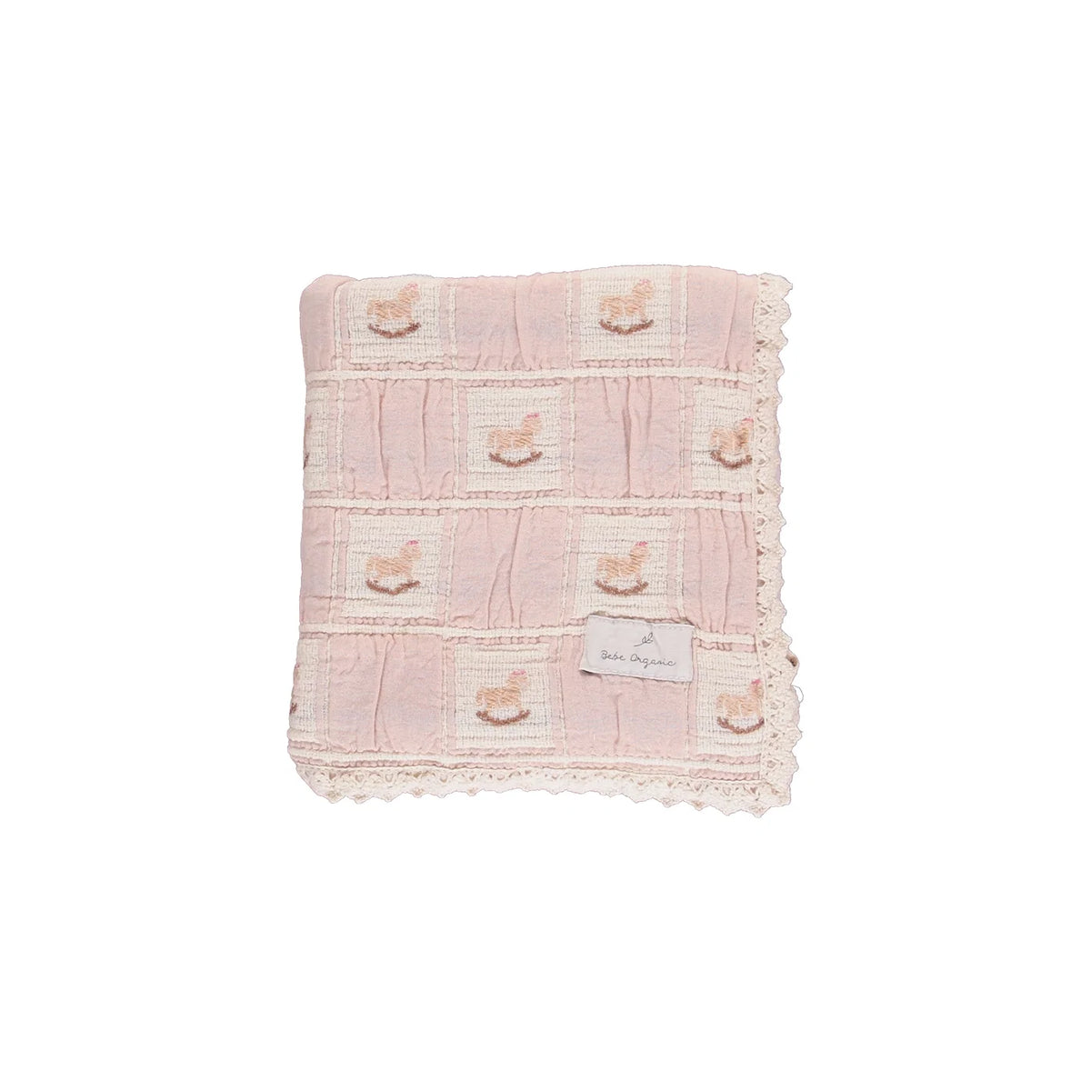 Rocking Horse Blanket - Mauve