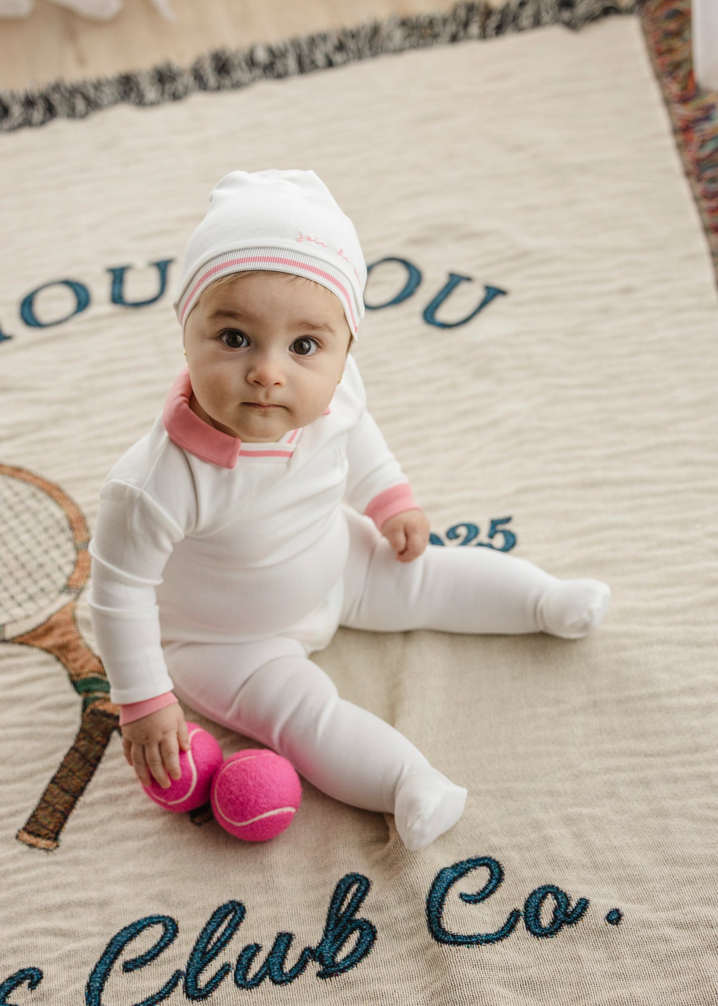 Girls Polo Embossed Footie