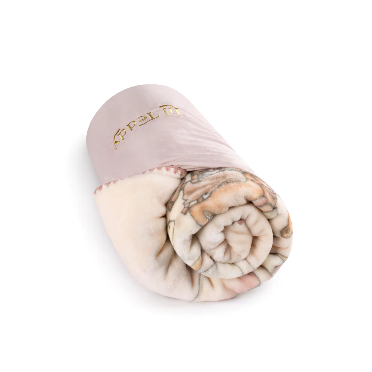 BIGGER TEDDY’S MERRY GO SNUGGLE SUGARY PINK