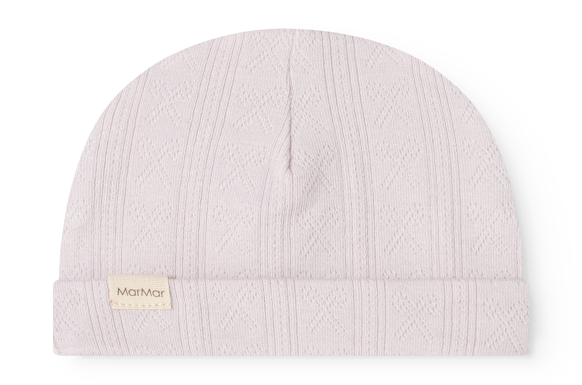 Rubetta Modal Pointelle Footie and Hat -Violet Dust