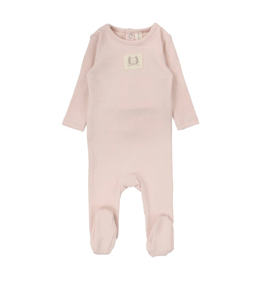 Pointelle Emblem Footie