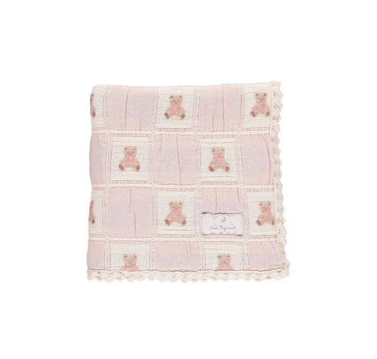 Mauve Teddy Bear Blanket