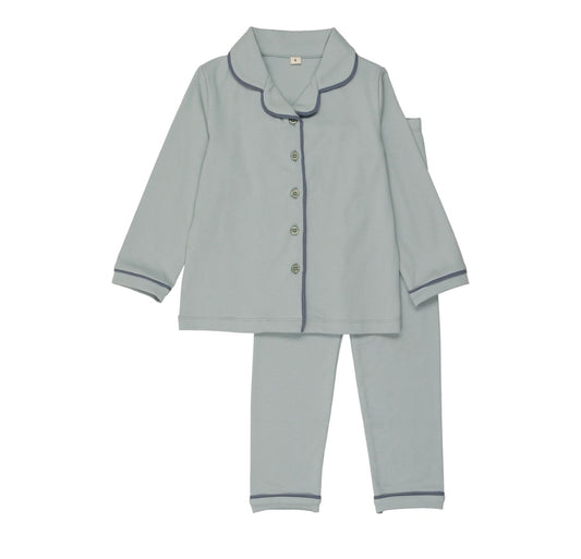 Grandpa Pjs - Dusty Blue