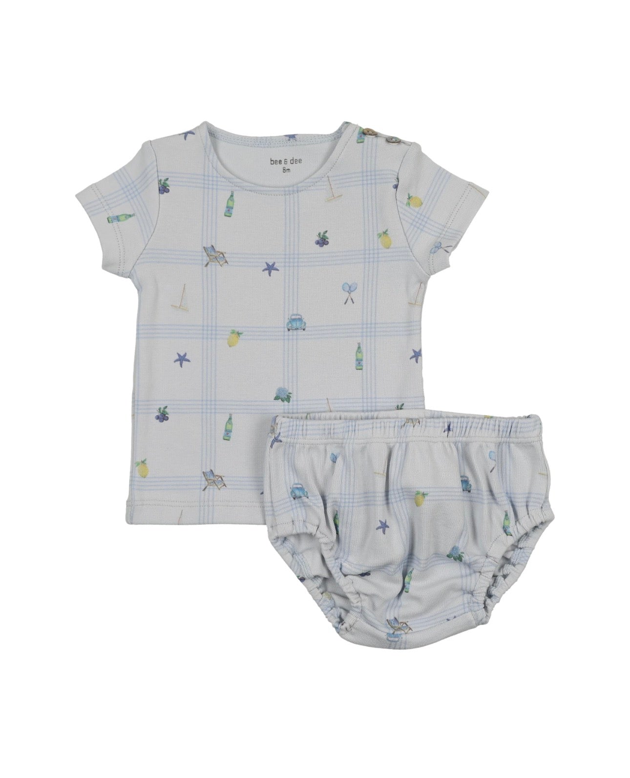 Summer Plaid Short Set