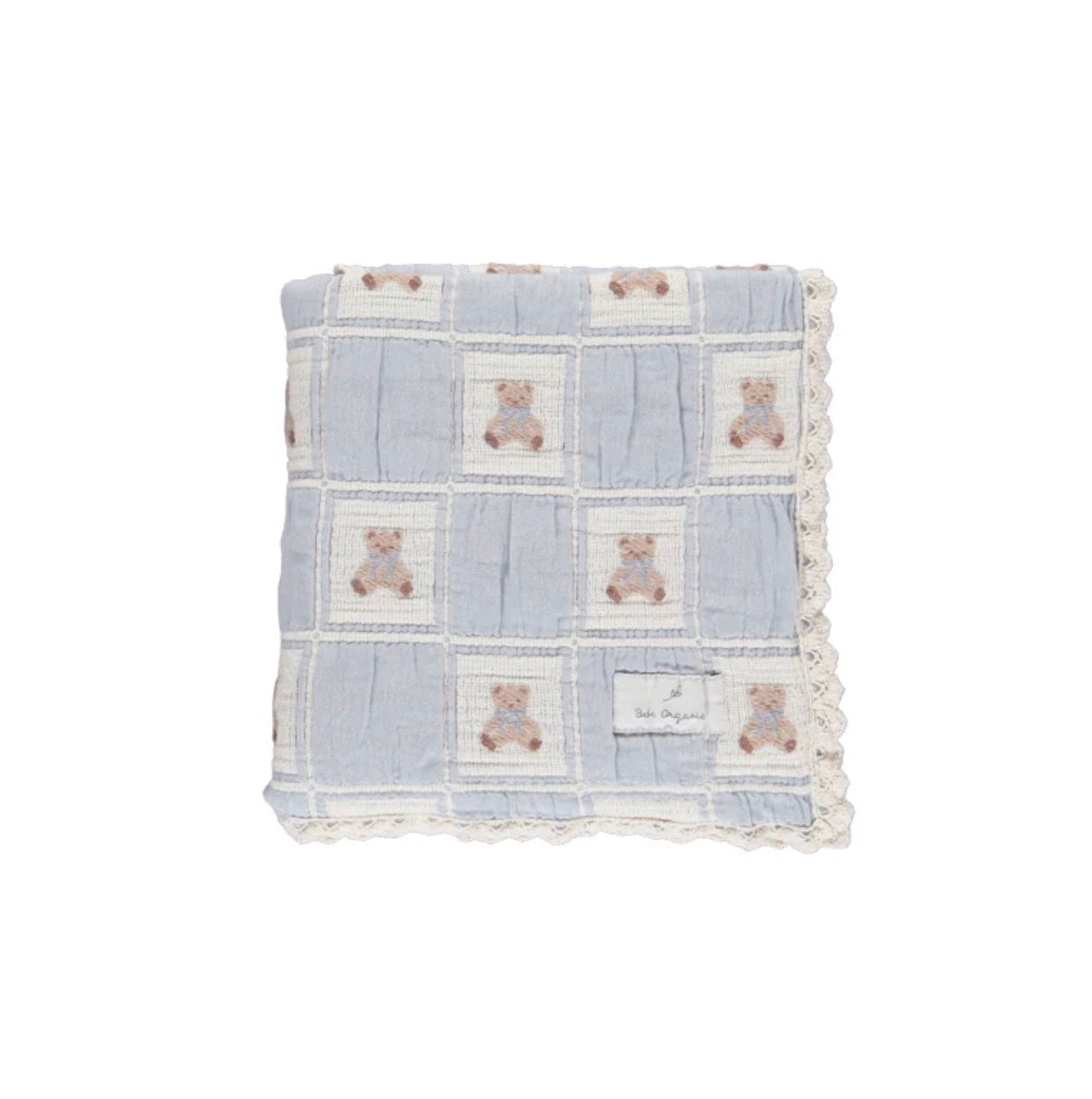 Blue Teddy Bear Blanket