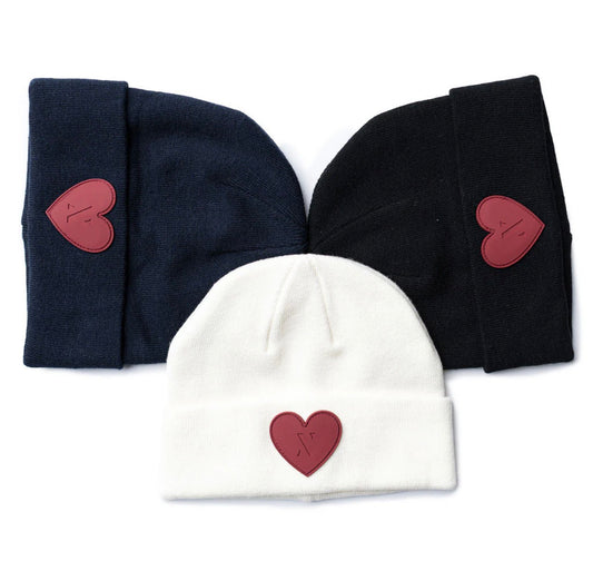 Heart Cuffed Beanie