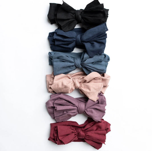 Butter Soft Non Ribbed Baby Bow
Headbands