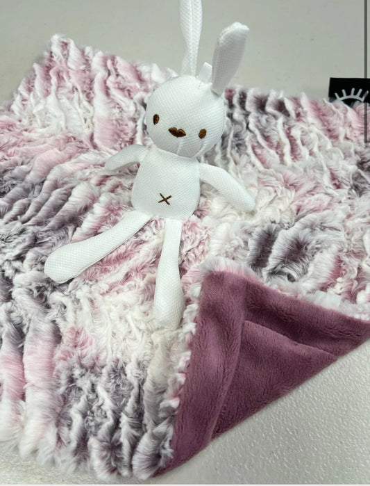 Zebra Rose Bunny Lovey