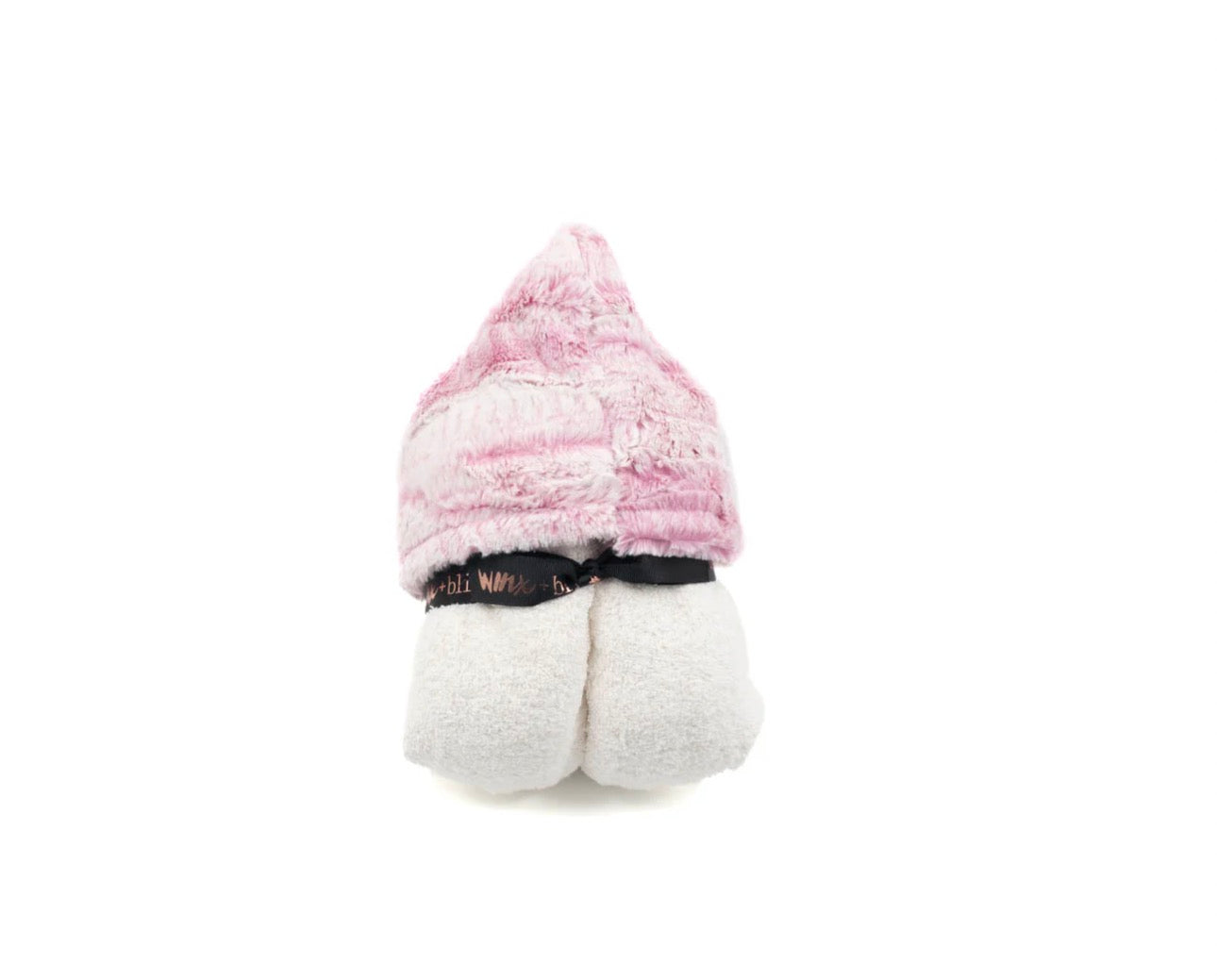 Wave Boa Raspberry Hooded Towel