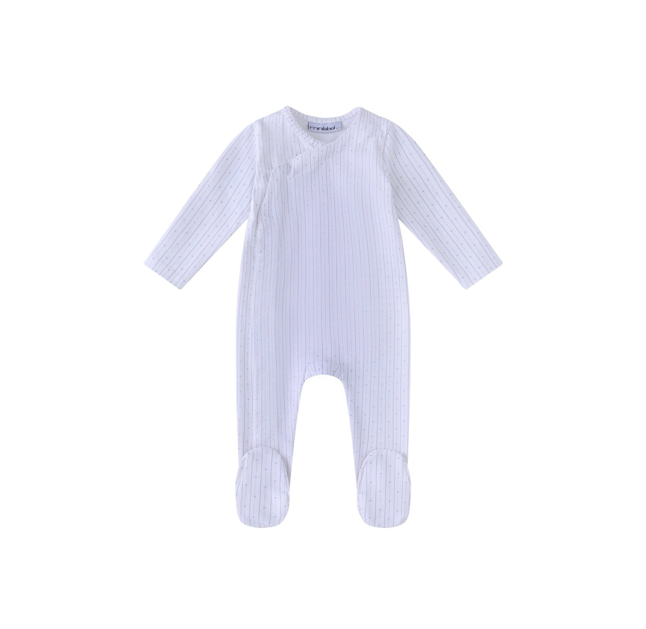 Linear Stars Footie & Bonnet
