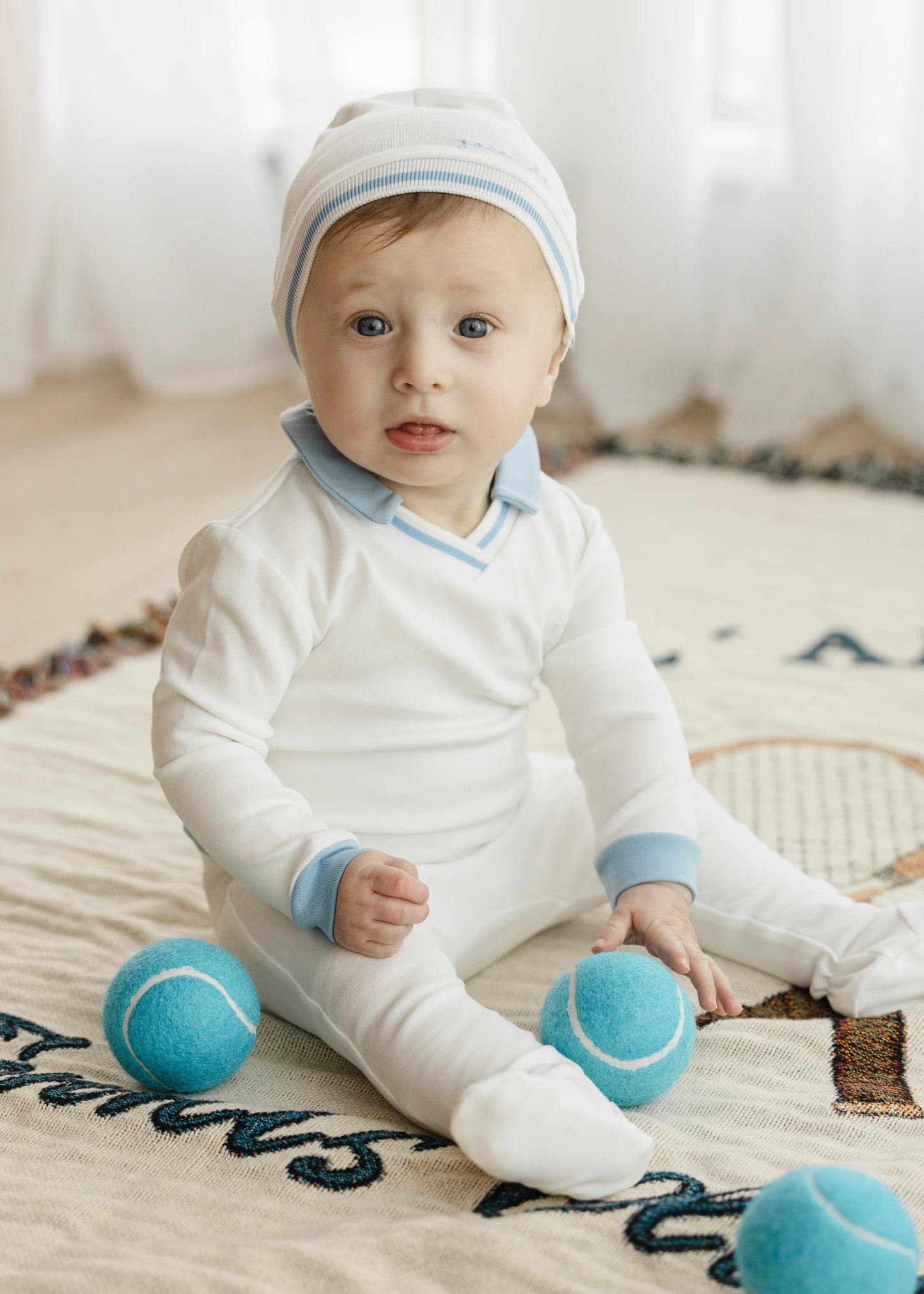 Boys Polo Embossed Footie