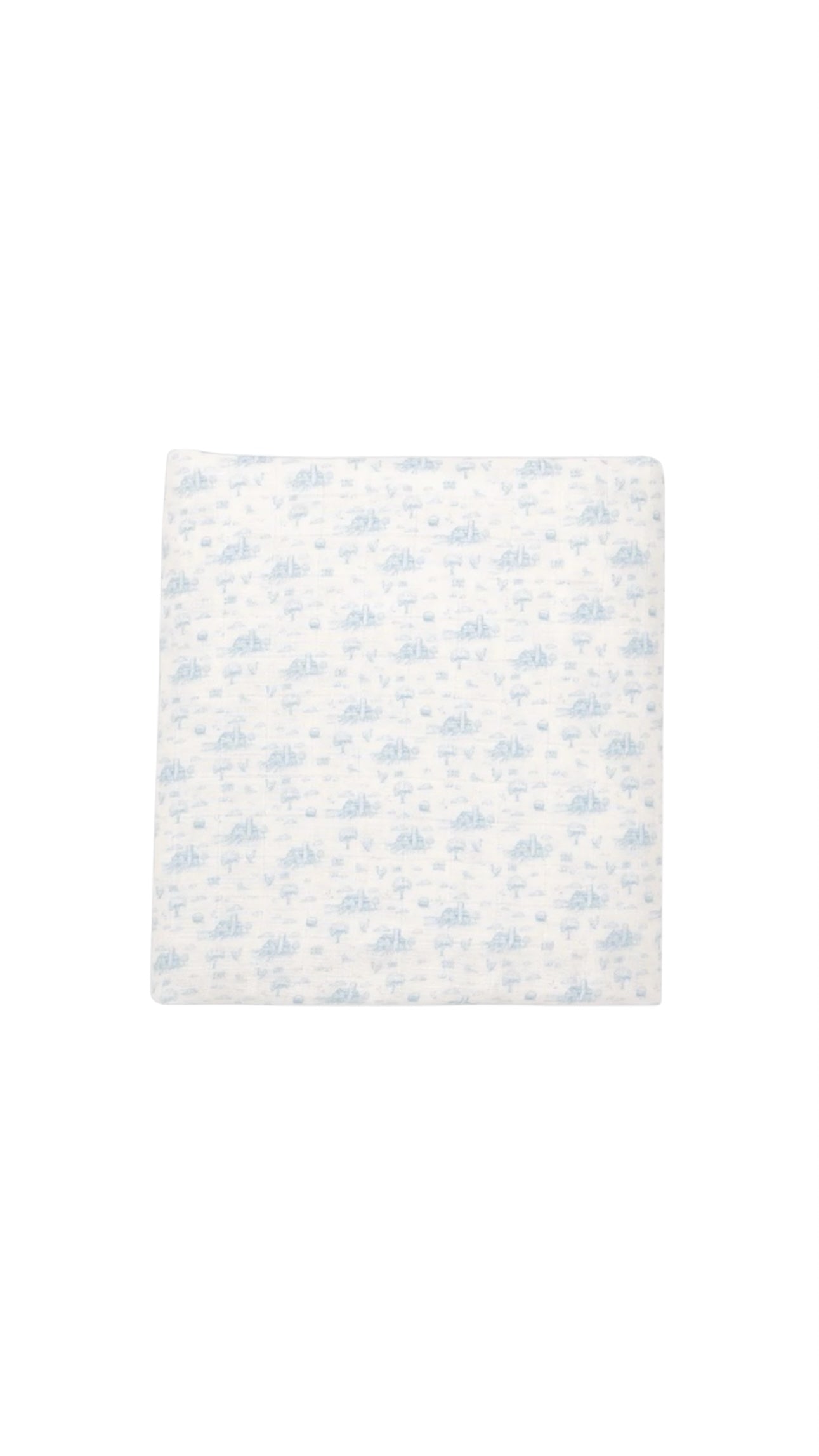 Farmhouse Muslin Blue Swaddle