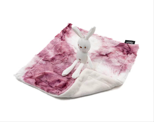 Sorbet Raspberry Bunny Mini Minky Lovey