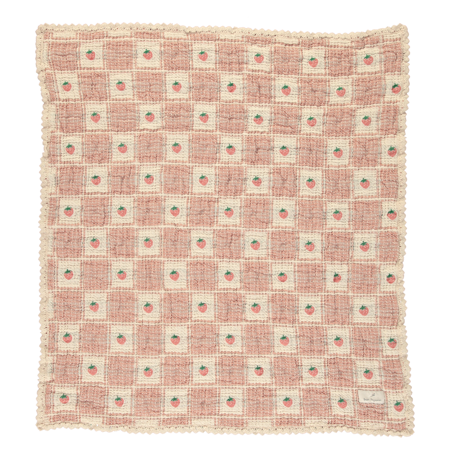Strawberry Waffle Blanket