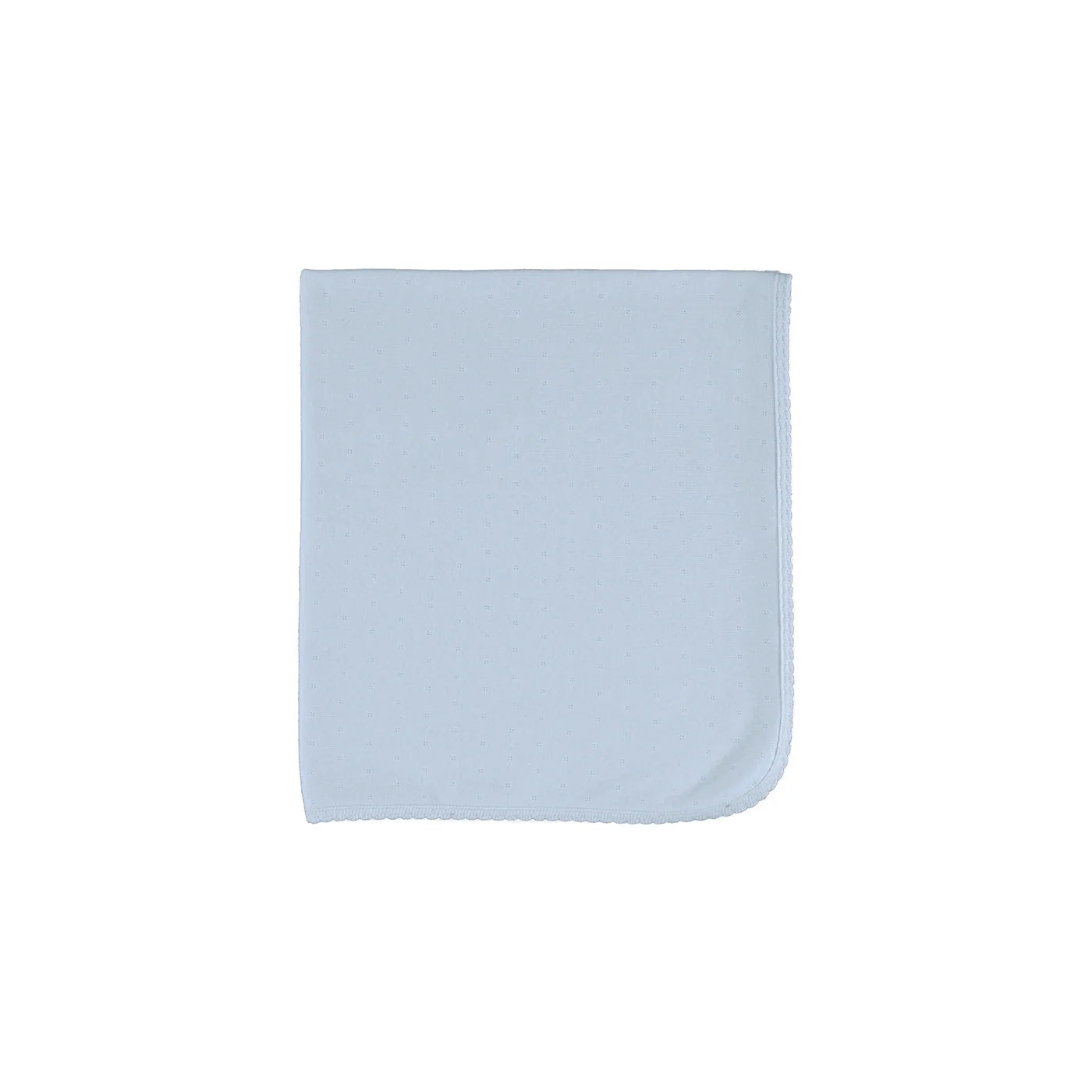 Bebe Blanket - Blue Pointelle