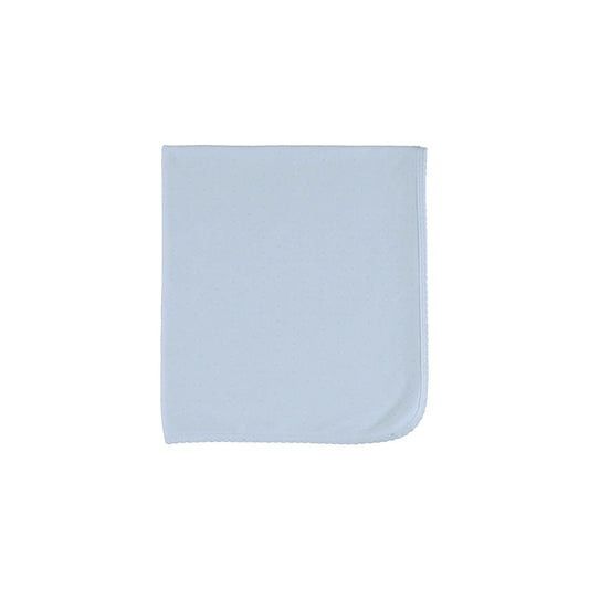 Bebe Blanket - Blue Pointelle