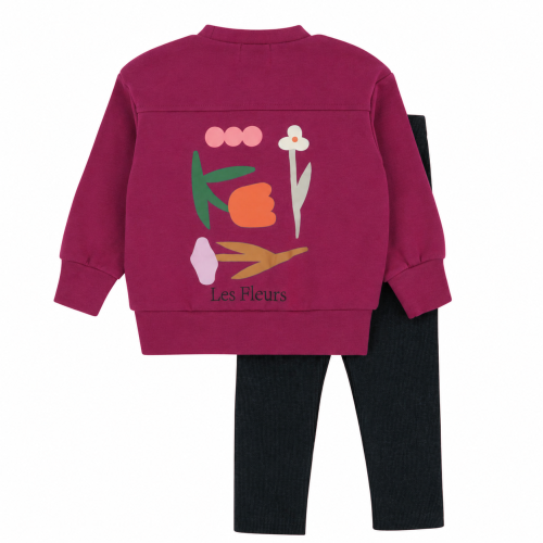 Bold Print Berry 2 Pc