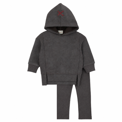 Acid Wash Smokey Brown Boys 2 Pcs