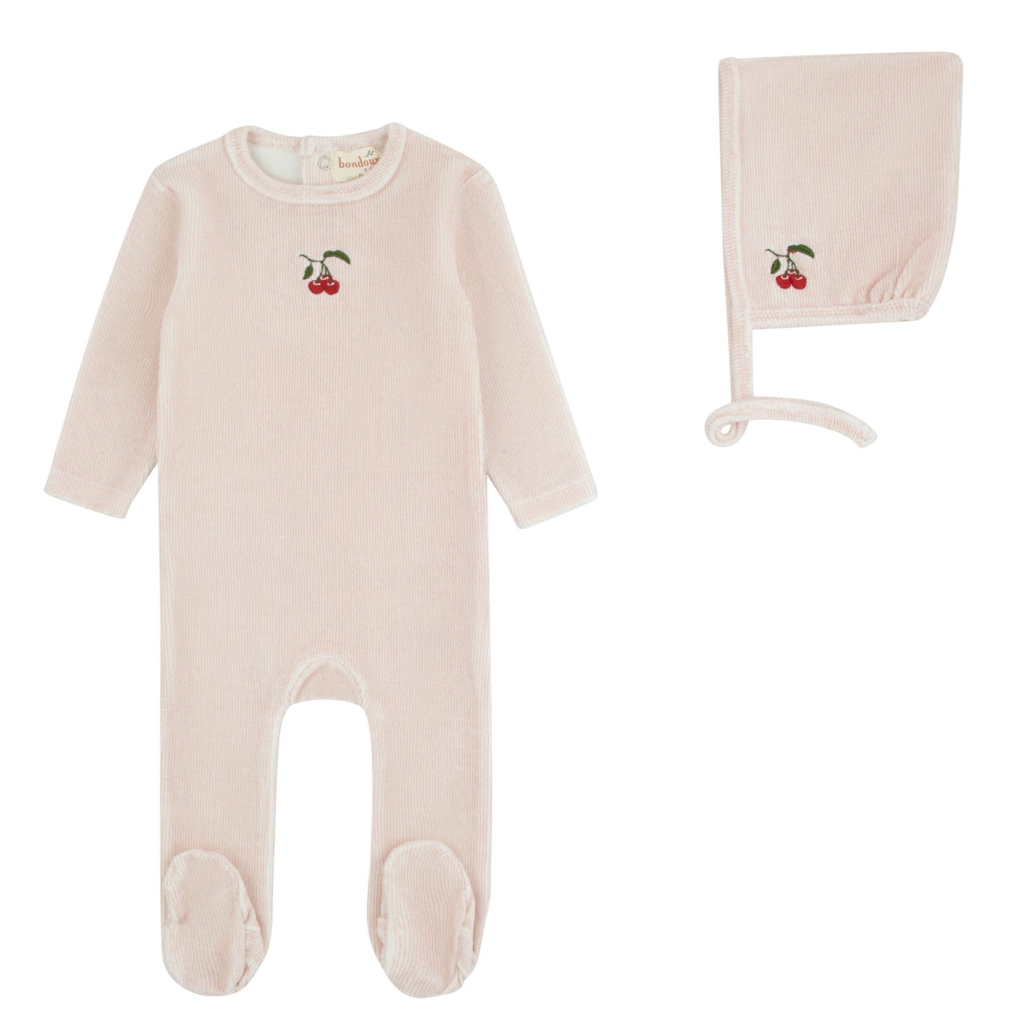 Striped Lilac Cherry Footie