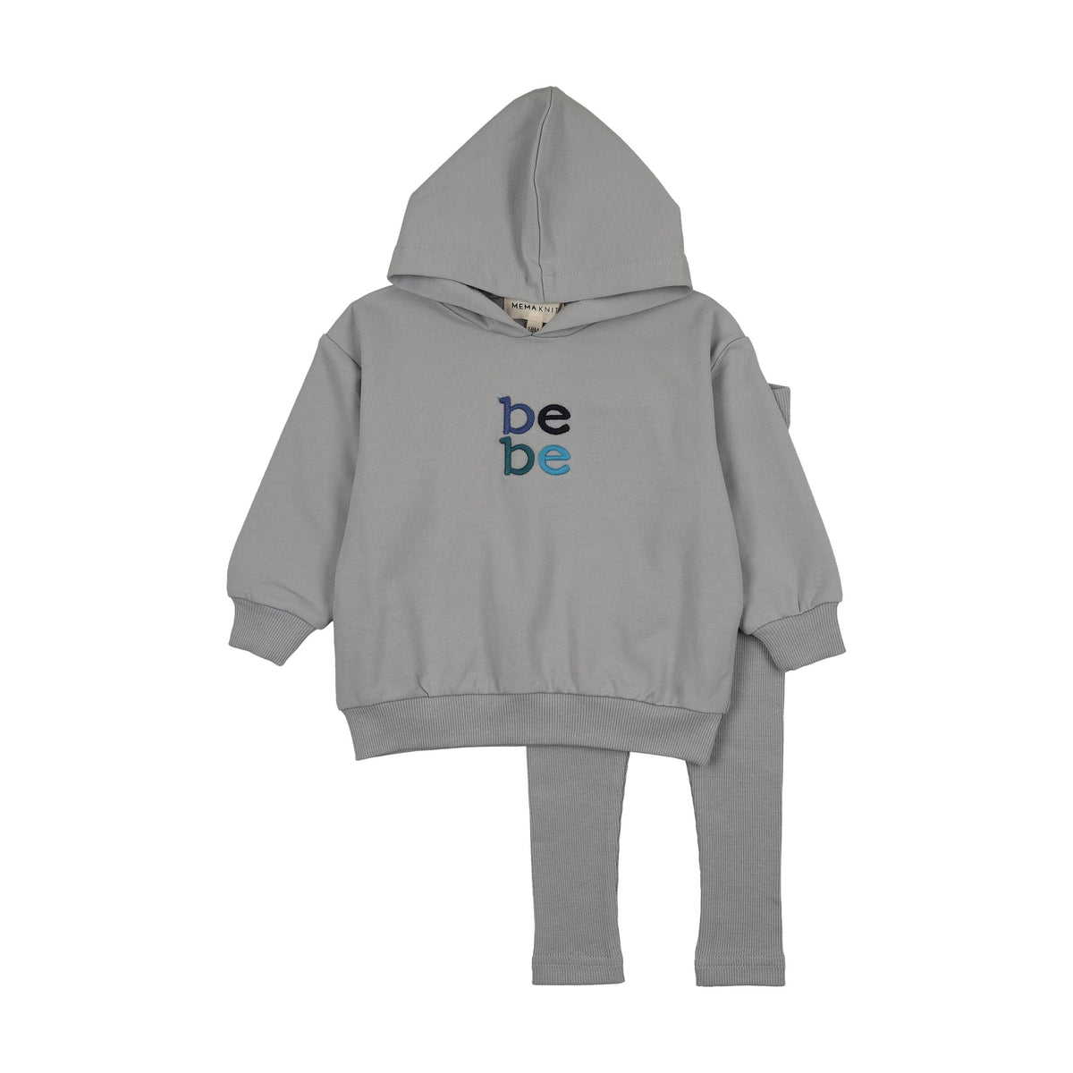 HOODED SWEATSHIRT SET - Dove Blue