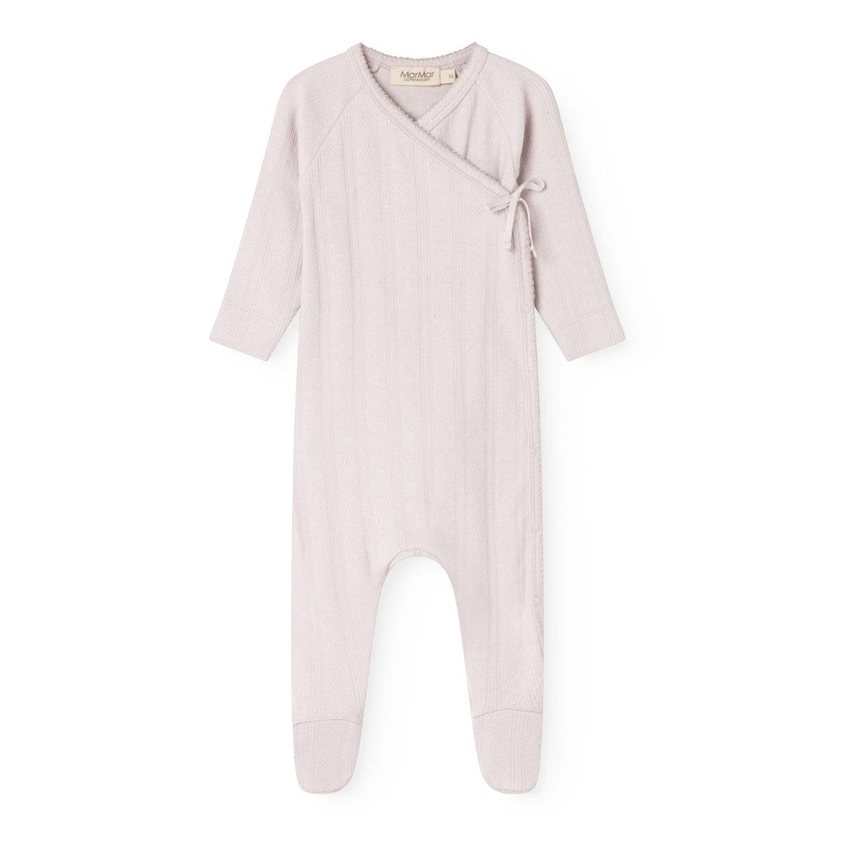 Rubetta Modal Pointelle Footie and Hat -Violet Dust