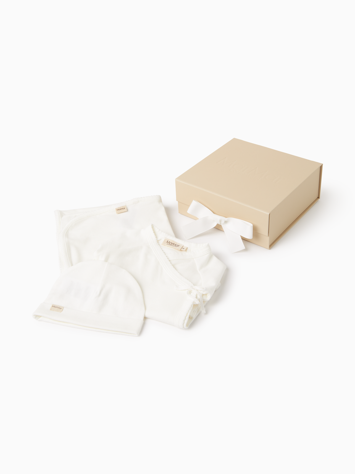Gift Box Layette 3 Pcs - Gentle White