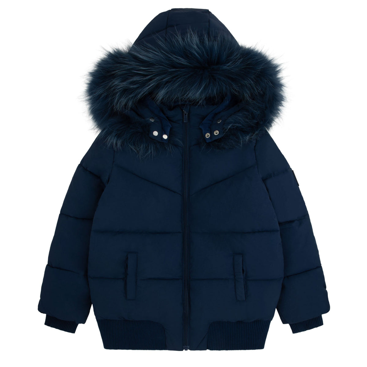 Navy Quilted Jacket