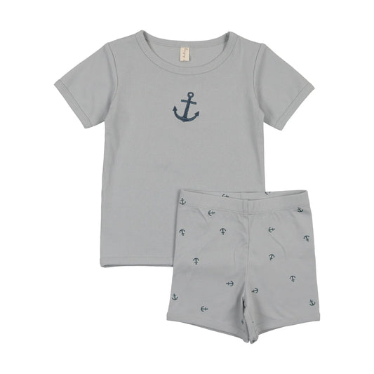 Anchored Elegance Short
Sleeve Set